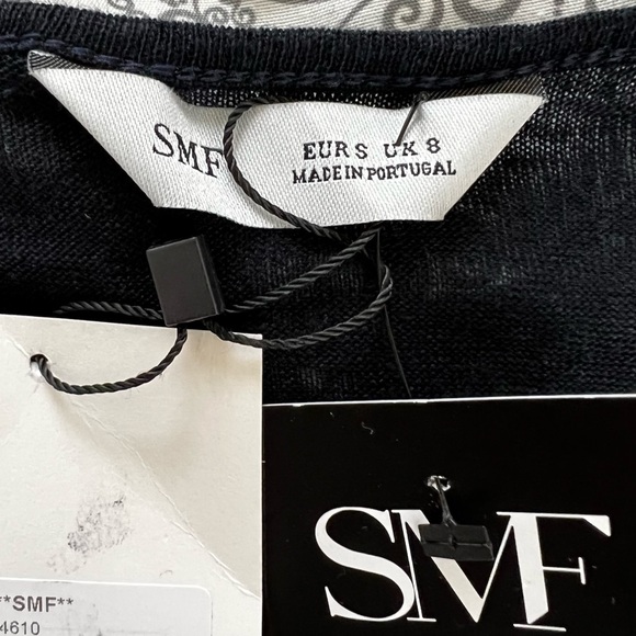 All About You Navy 3/4 Sleeve Open Waterfall Cardigan Size S - Picture 4 of 6